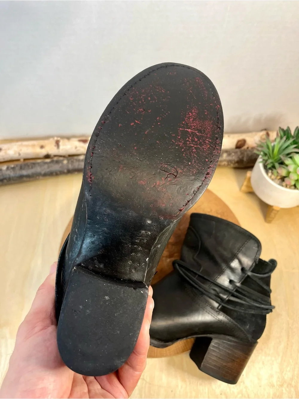 Freebird Pasey Black Heeled Ankle Boots Size 8